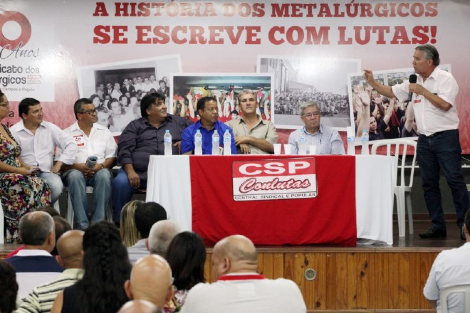 Ato celebra 60 anos do Sindicato dos Metalúrgicos de São José dos Campos