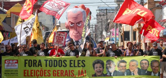 Ato convoca população para ir à luta pelo "Fora todos e eleições gerais"