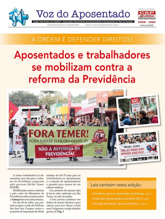 Voz do Aposentado – jul/2016