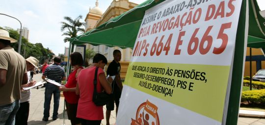 Abaixo-assinado contra MPs 664 e 665 de Dilma